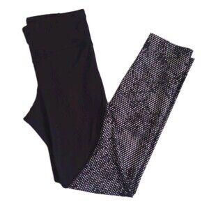Under Armour Tech Printed Black Athletic Legging Pants sz XS Womens